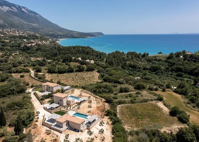 빌라 Brand New Kefalonia Stone - Trapezaki Tranquility