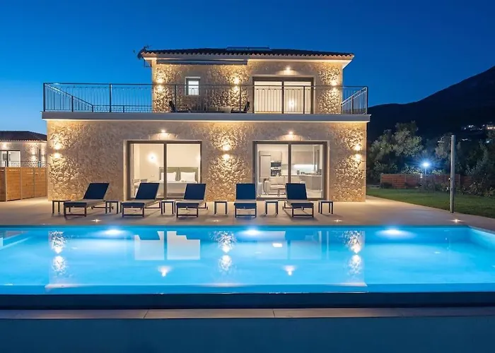 빌라 Brand New Kefalonia Stone - Trapezaki Tranquility