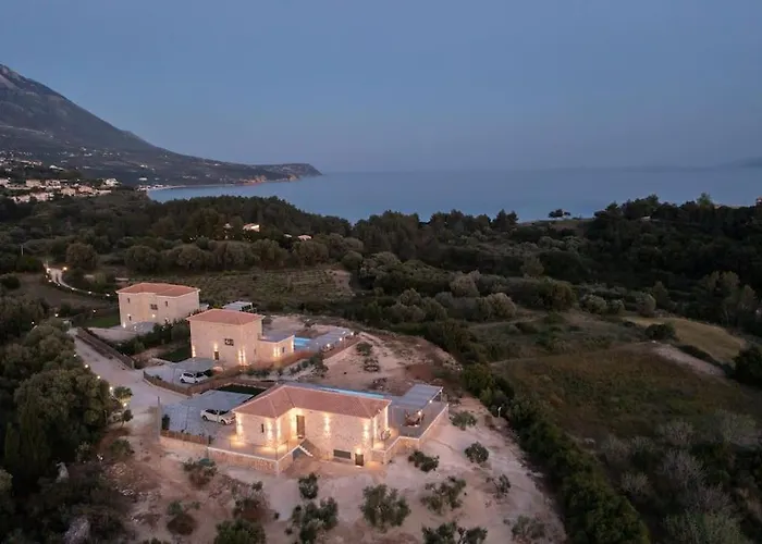 빌라 Brand New Kefalonia Stone - Trapezaki Tranquility *