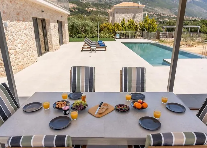 빌라 Brand New Kefalonia Stone - Trapezaki Tranquility *