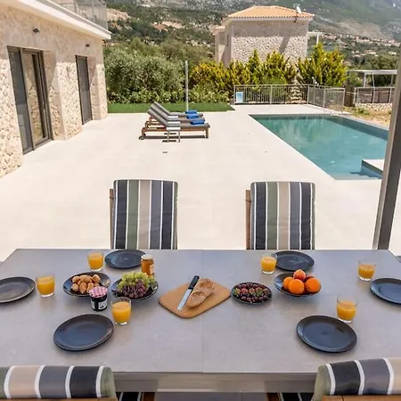 Vila Brand New Kefalonia Stone - Trapezaki Tranquility *