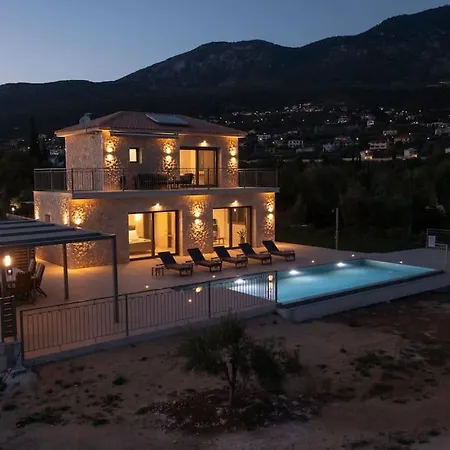 Вилла Brand New Kefalonia Stone - Trapezaki Tranquility Трапезаки