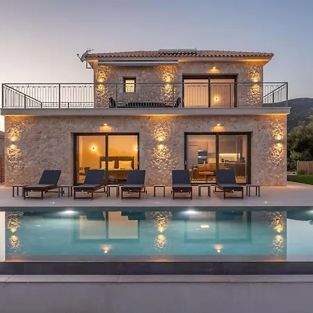 Brand New Kefalonia Stone - Trapezaki Tranquility Вилла