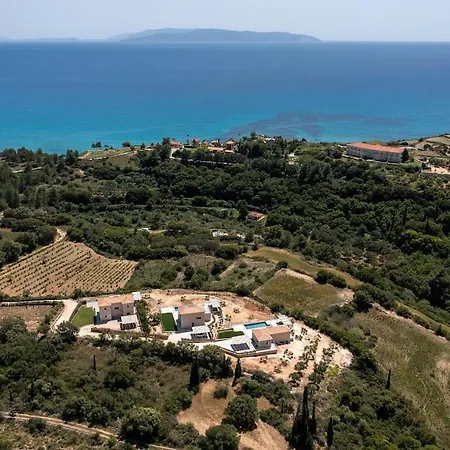 Brand New Kefalonia Stone - Trapezaki Tranquility Вилла *